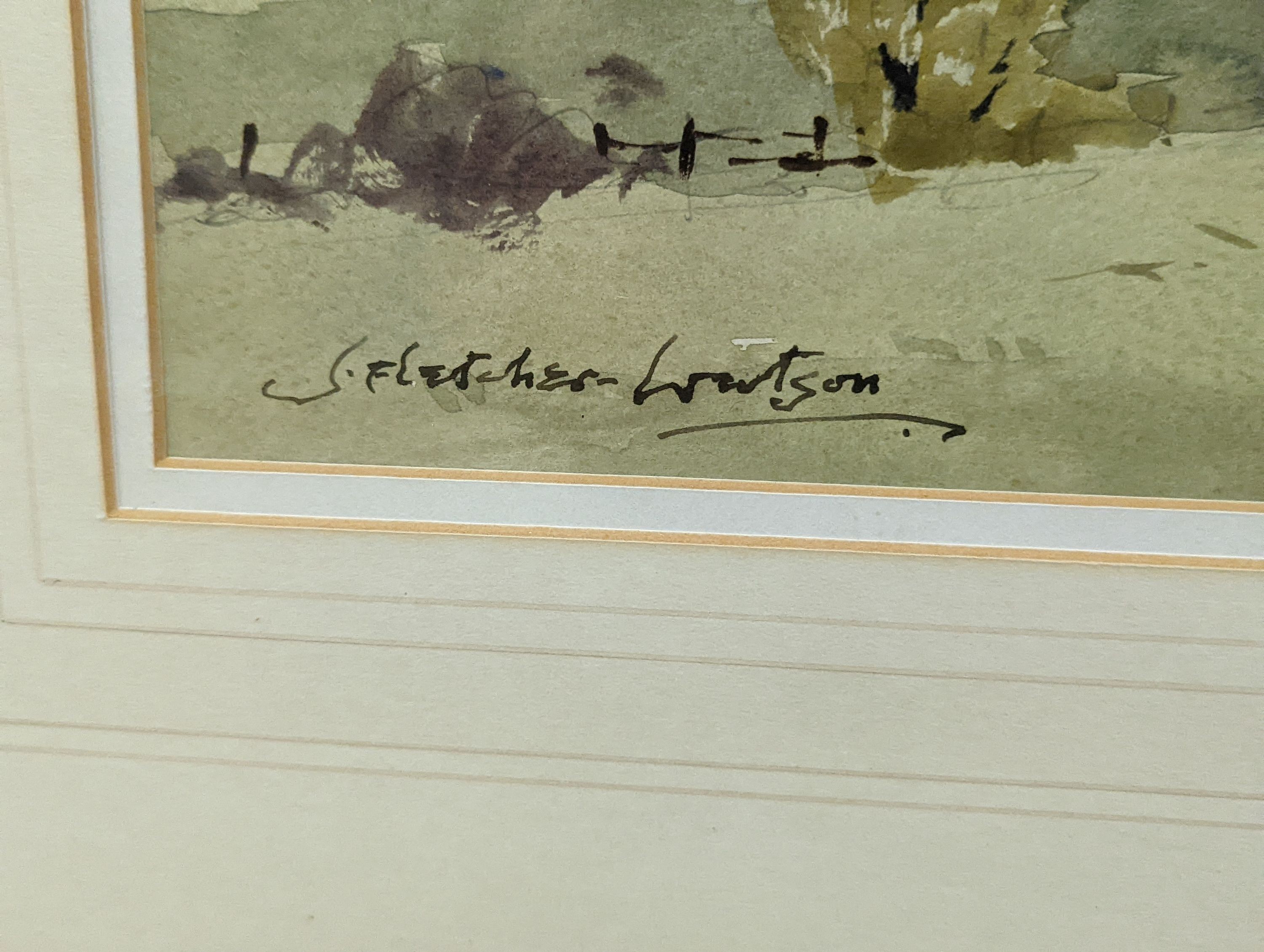 James Fletcher-Watson (1913-2004), watercolour, 'Lakeland landscape', signed, 31 x 47cm